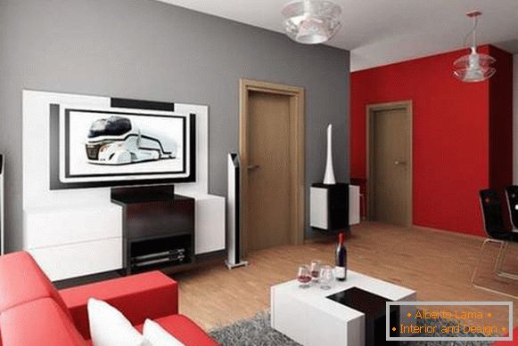 cum să aranjați mobilierul într-un apartament cu o cameră, fotografia 32