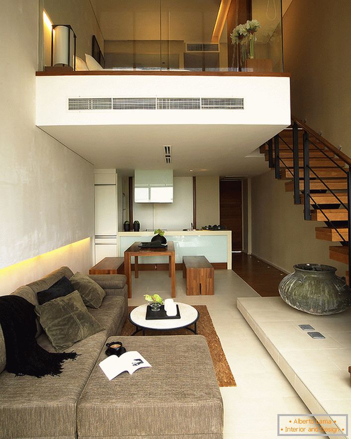 Un apartament pe două nivele este o variantă modernă a unei locuințe.