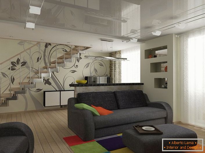 Scări metalice - o opțiune excelentă pentru proiectarea unui apartament pe două nivele, în orice stil.