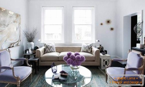 Interiorul sălii într-o casă privată cu mâinile tale - combinăm culorile și stilul