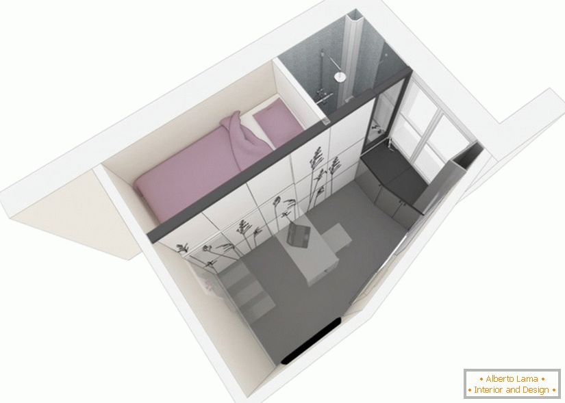 Proiecție 3D a apartamentului