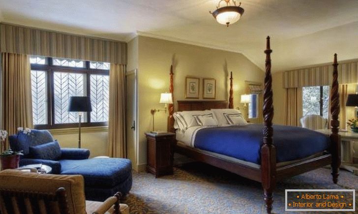 Dormitor în hotelul Ahwahnee