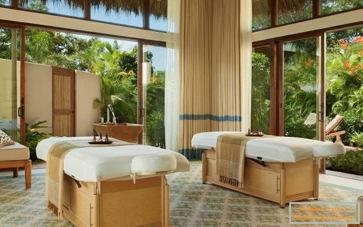 Sală de design pentru tratamente spa la Hotelul Mukul Luxury