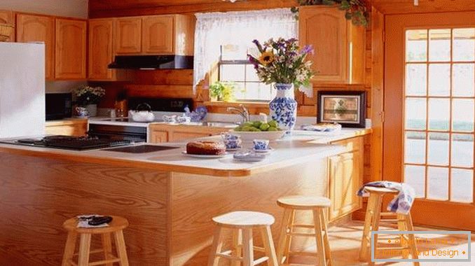 bucătărie din lemn cu mâinile proprii într - un stil modern, foto 3