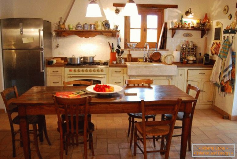 Stil provensal-țară-bucătărie-la-Fornace-1