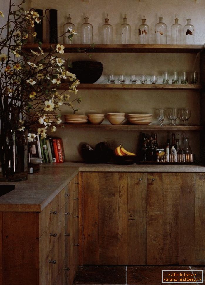 Set de bucătărie din lemn