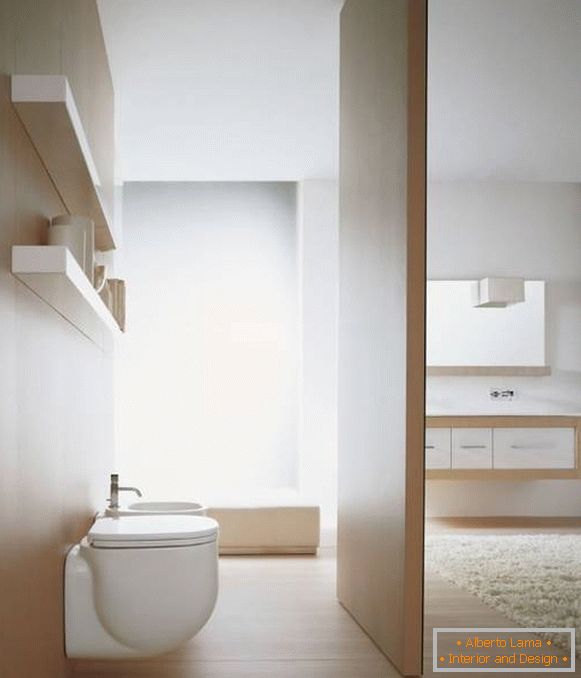 baie și toaletă în stil minimalismul