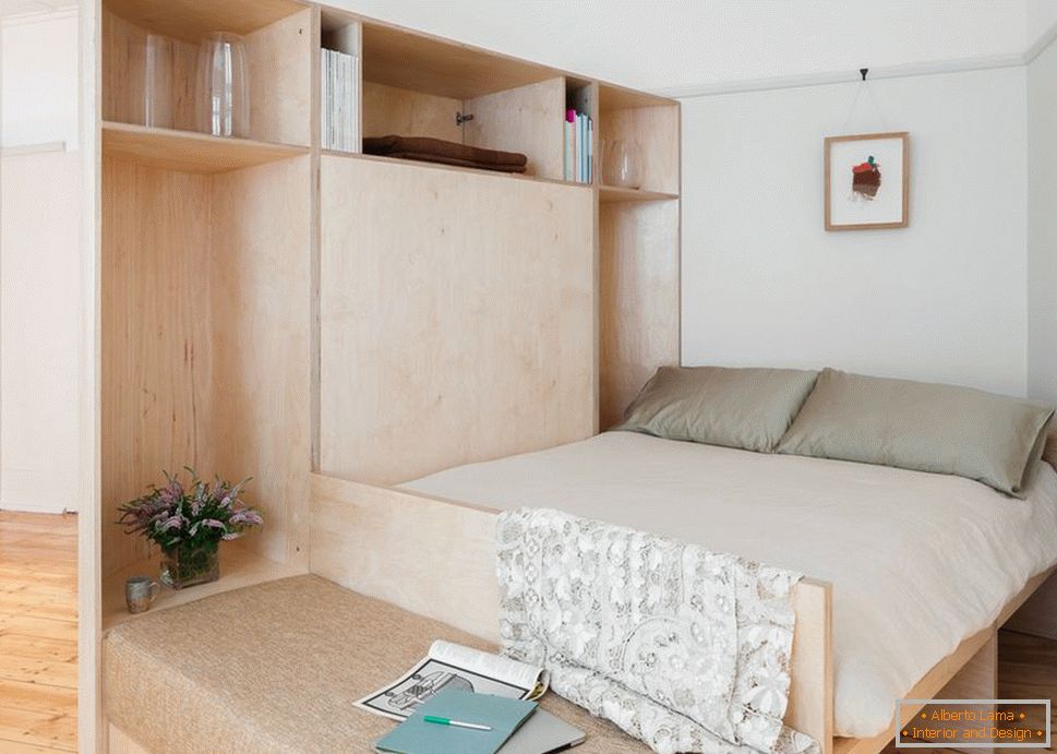 Dormitor într-un apartament mic
