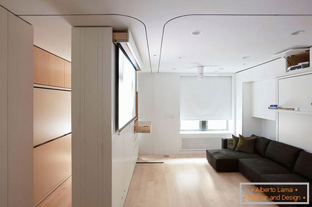 Living-room multifunctional transformator de apartament in New York