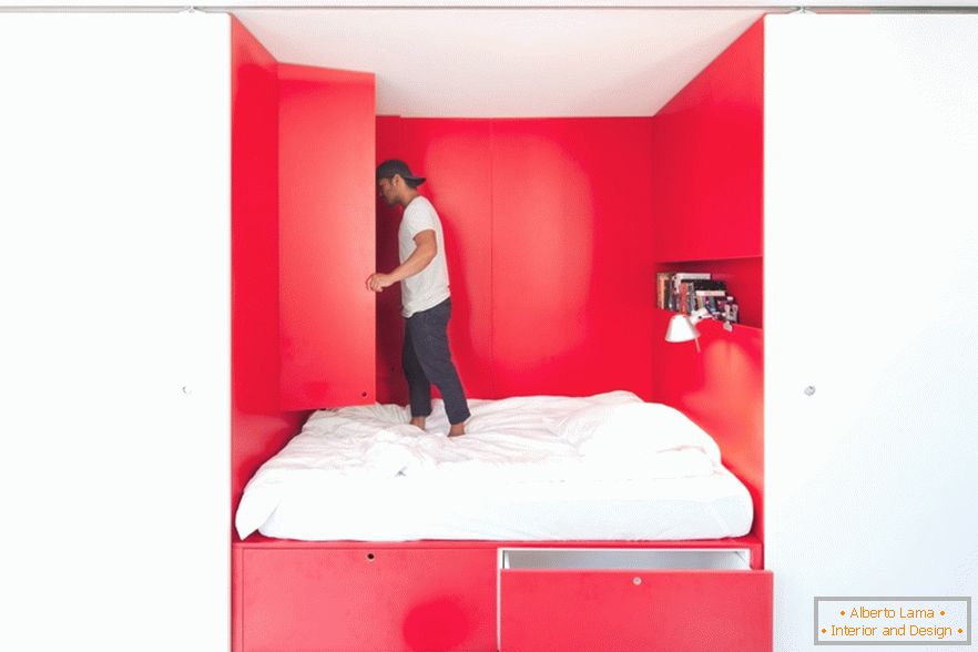 Dormitor în apartamentele Mousey Mouse de la Nicholas Gurney