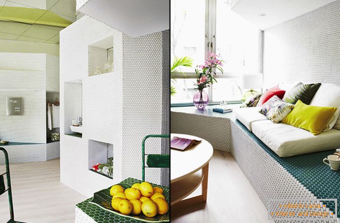 Designul mozaic al unui apartament mic - фото 3