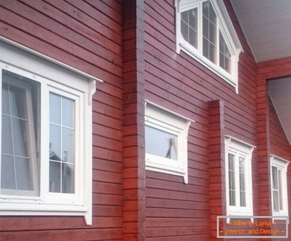 Plăci finlandeze pentru ferestre într-o casă din lemn, фото 18