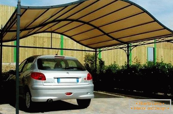 Carport de caroserie din policarbonat, fotografie 4