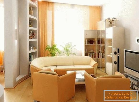 Designul unui living mic - mic mobilier