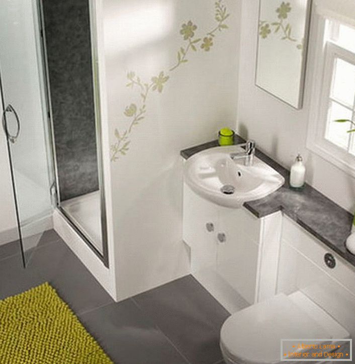 Un duș elegant într-o baie mică va fi o alternativă excelentă la o baie tradițională. 