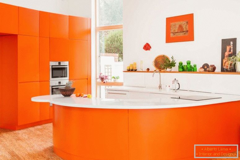 portocaliu-bucătărie