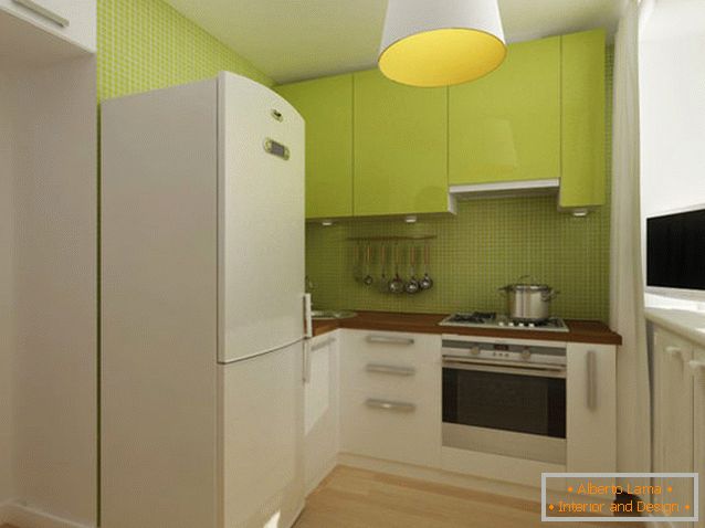 Bucătărie a unui apartament cu două camere în Rusia