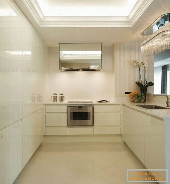 LED-ul de iluminat tensiune de tavan în bucătărie
