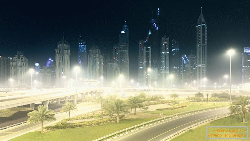 Dubai pe timp de noapte