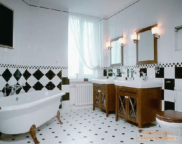 exemple de aspect de tigla în camera de baie, foto 15