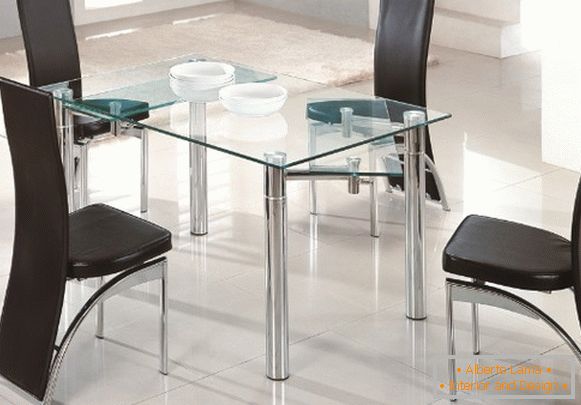 masă de masă plităсо стеклянной столешницей