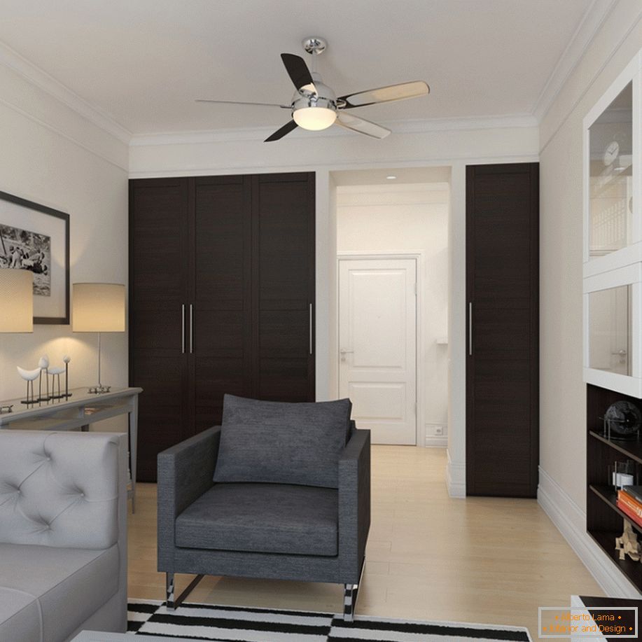 Design interior modern al unui apartament mic