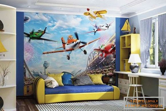 interiorul unei camere pentru copii mici pentru un băiat, fotografie 23