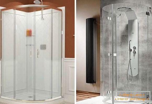 Radius uși glisante unghiulare pentru cabine de duș