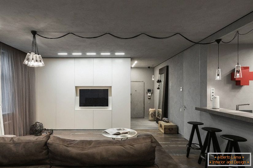 Design interior al unui apartament în Moscova
