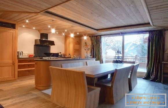 cabana de tip chalet-dining-in-style