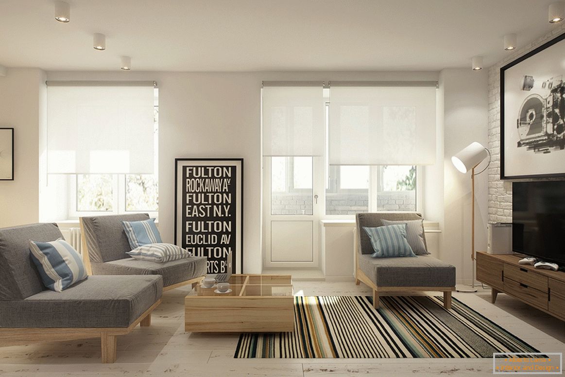 Proiectarea unui mic apartament studio în stil scandinav - фото 2