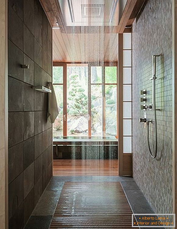 Duș modern în casă