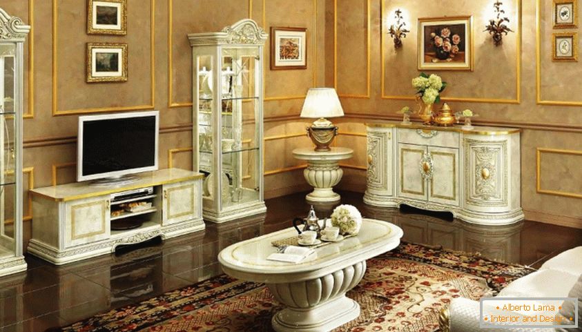 Cum de a alege mobilierul potrivit pentru camera de zi în stilul clasic?