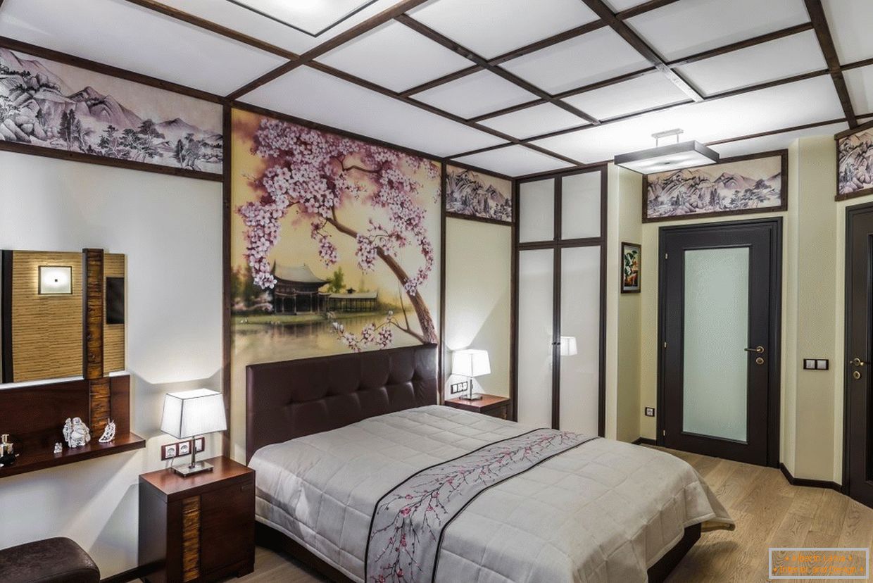 Dormitor interior в японском стиле