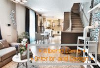 Design interior luminos al unui apartament din Budapesta în tonuri turcoaz