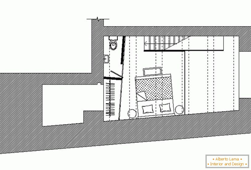 Apartamentul de apartament cu tavane înalte