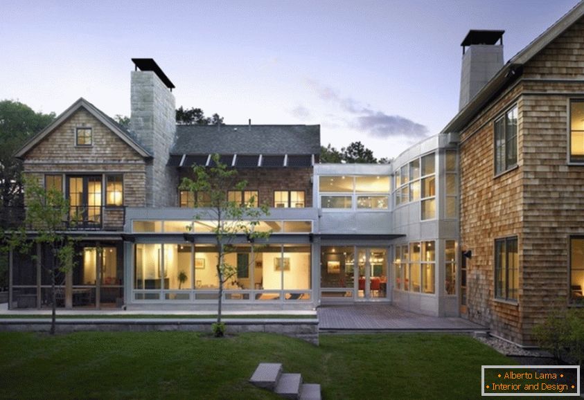 Designul modern al exteriorului casei de casă