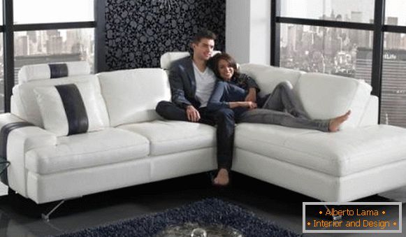 Living Room Design cu canapea pe colt