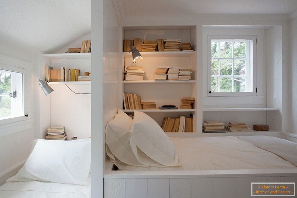 Rafturile de cărți din dormitor