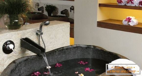 Chiuveta pentru baie în stil japonez