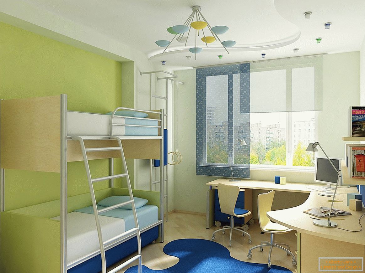 Proiectarea unei camere pentru copii pentru doi copii
