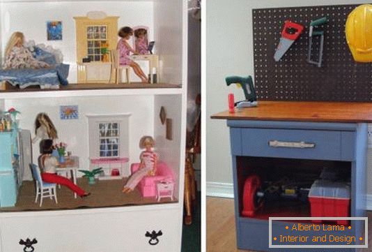 Remodelați un vechi piept de sertare pentru mobilier pentru copii
