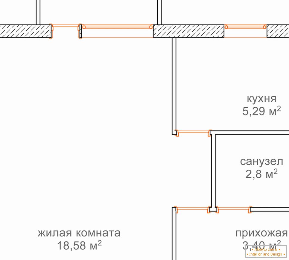 Plan de apartament de 30 mp
