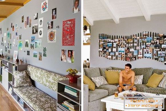 Cum poți decora peretele în cameră cu fotografiile tale