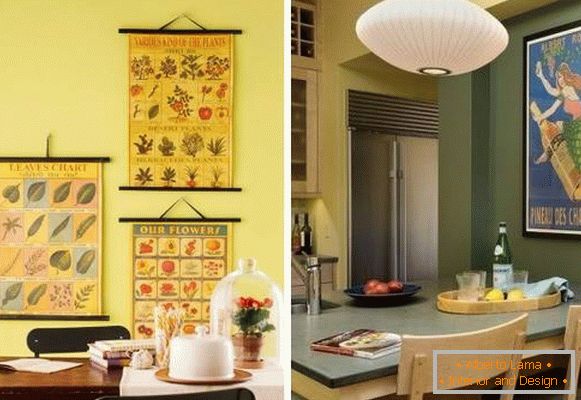 Cum de a decora pereții în bucătărie - fotografii de idei