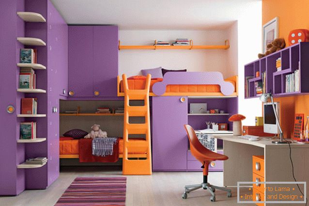 Design portocaliu portocaliu pentru copii