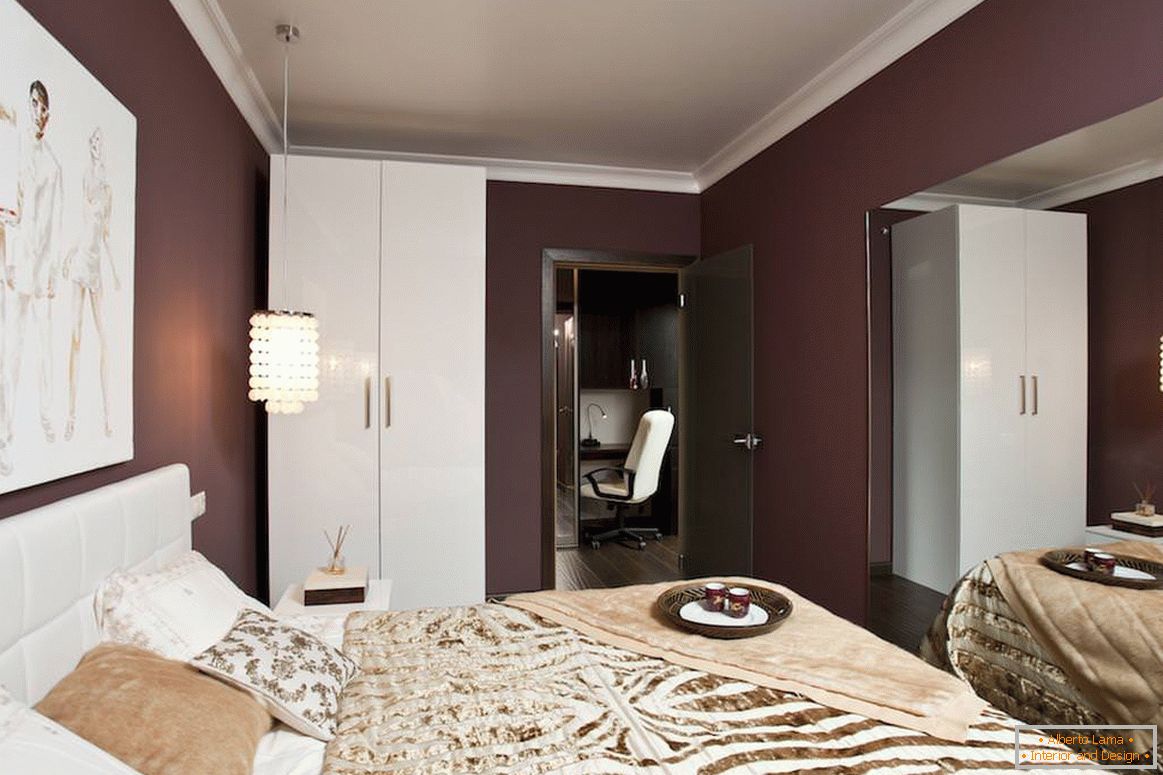 Dormitor elegant apartament în Moscova