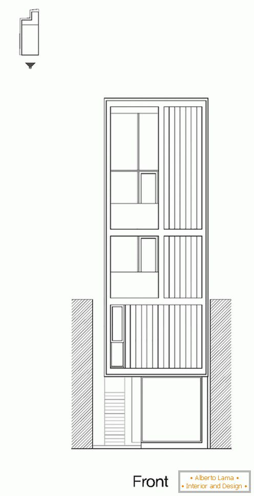 Proiectul fațadei unei case compacte - фото 4
