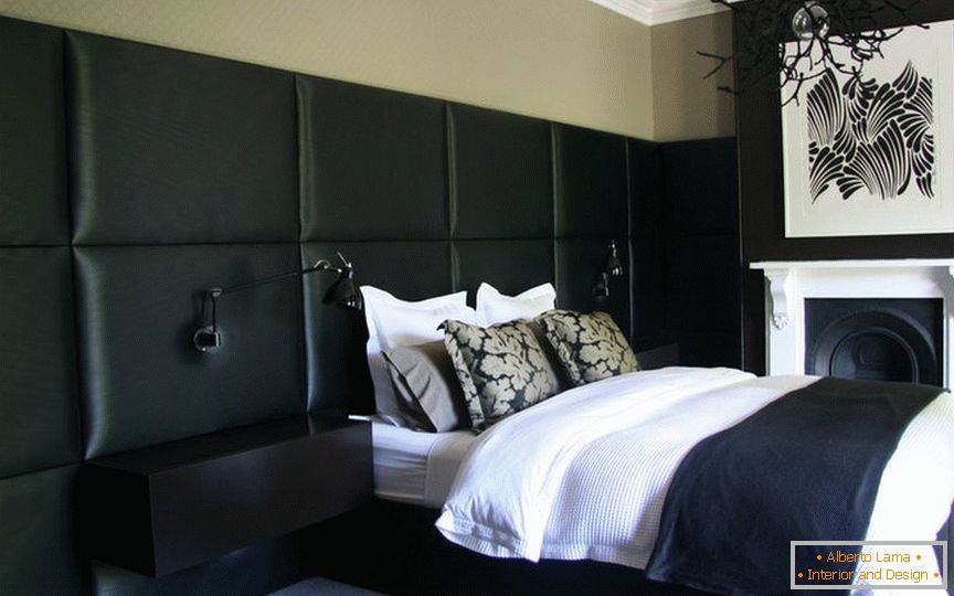 Dormitor negru luxos