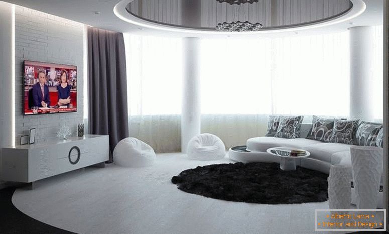 Cameră de zi alb-negru - 55 de fotografii de soluții